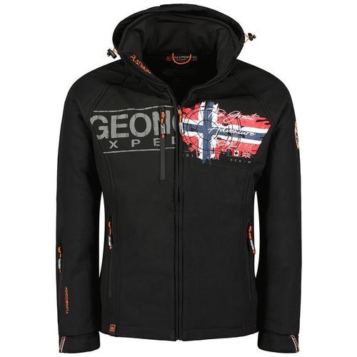 Veste Softshell À Capuche Pour Homme Geographical Norway Trusty Noir: Xl