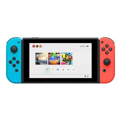 Nintendo Switch With Neon Blue And Neon Red Joy-Con - Ring Fit Adventure Set - Console De Jeux - Full Hd - Noir, Rouge Fluo, Bleu Néon