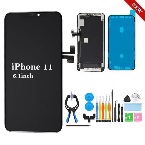 6,1 " Écran Iphone 11 Complet+ Lcd Vitre Tactile Sur Chassis + Outils