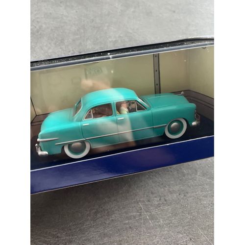 Voiture Tintin Ford Turquoise Objectif Lune Atlas