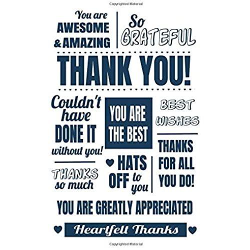 Thank You: Thanks For All You Do Notebook Journal