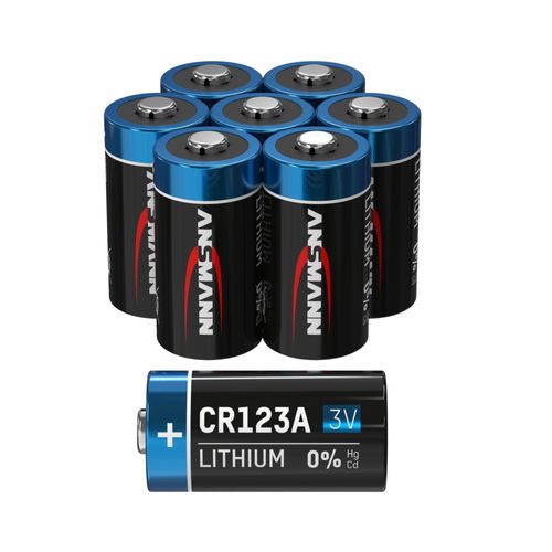 8x batterie au lithium ANSMANN CR123A 3V - batterie haute puissance (lot de 8)