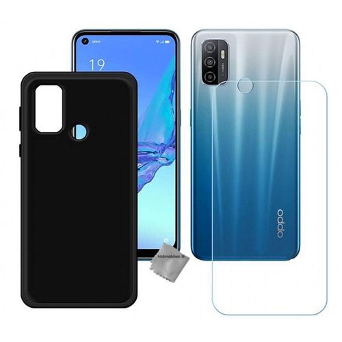 Housse Etui Coque Pochette Silicone Gel Fine Pour Oppo A53 / A53s + Film Ecran - Noir