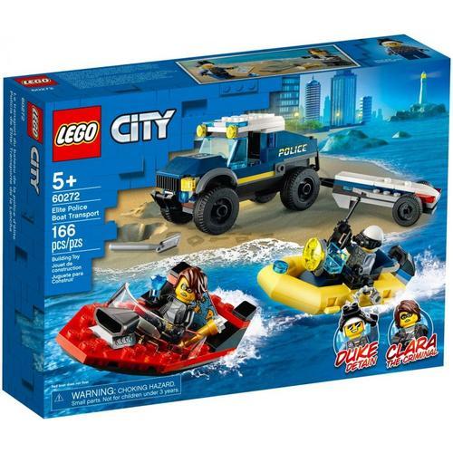 Lego City - Le Transport De Bateau De La Police D'élite - 60272