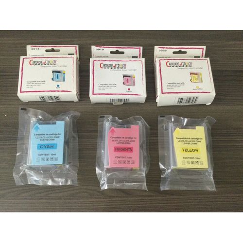 Cartouches d'encre couleurs Jaune Réf 3922 - Magenta Réf 3919 - Cyan Réf 3914