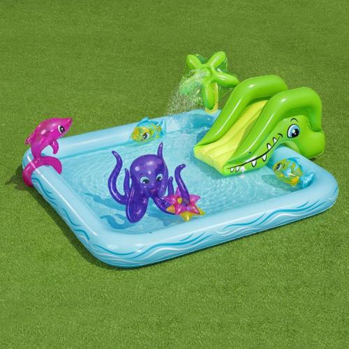 Piscine de jeu gonflable pour enfants aquarium jeu d'eau bestway 53052  53052 - Conforama