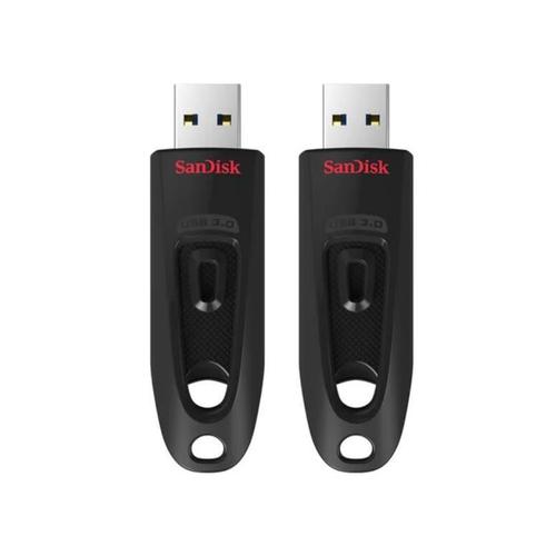 Lot de 2 Clé USB SANDISK Ultra 128 Go 128GB 128g USB 3.0 jusqu'à 130Mo/s SDCZ48-128G-U46