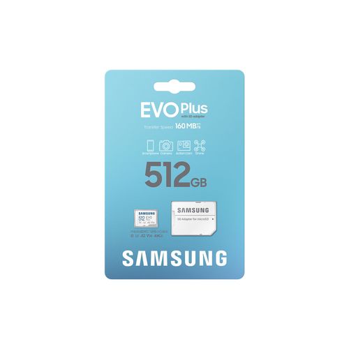 Samsung Evo Plus 512 Go microSD SDXC Carte mémoire flash - Class 10