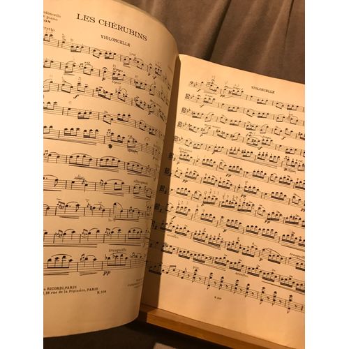 Couperin Les Chérubins Partition Violoncelle Piano J. Salmon Éd. Ricordi
