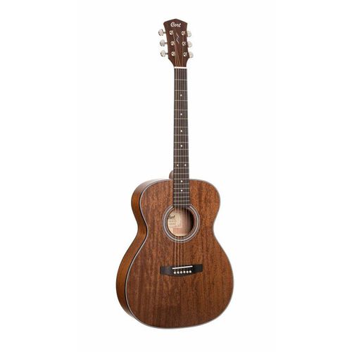 Cort Pure-O Mahogany - Guitare Acoustique Acajou Type Om - Naturel Satiné (+ Housse)