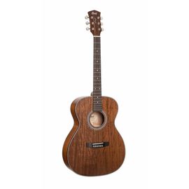 Cort Pure-O Mahogany - Guitare Acoustique Acajou Type Om - Naturel Satiné (+ Housse)