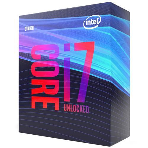 Intel Core i7 9700K - 3.6 GHz - 8 curs - 8 filetages - 12 Mo cache - LGA1151 Socket - Boîtier (sans refroidisseur)