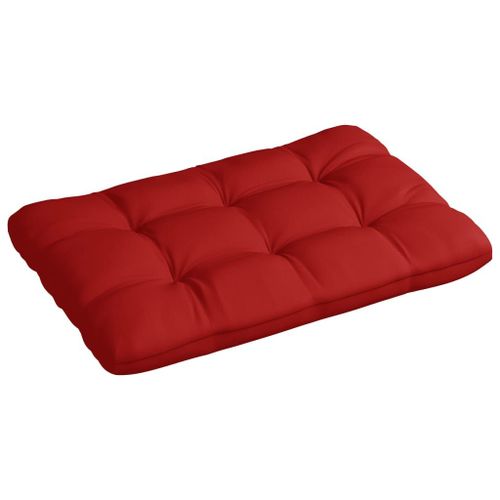 Vidaxl Coussin De Palette Rouge 120x80x12 Cm Tissu