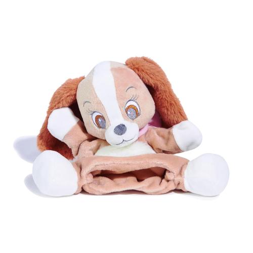 Doudou Chien Belle Beige Blanc Marionnette Disney Baby Peluche Éveil Bébé Petite Fille Soft Toy Handpuppet Dog