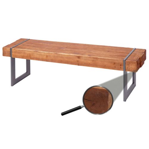 Banc Hwc-A15, Banc De Salle À  Manger, Bois De Sapin Rustique Massif   Brun 160cm