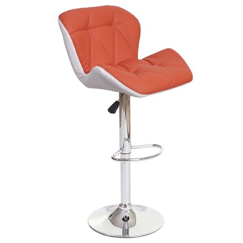 Tabouret De Bar Hwc-A92, Tabouret De Bar, Cuir Synthétique Réglable En Hauteur   Couleur Terre Cuite
