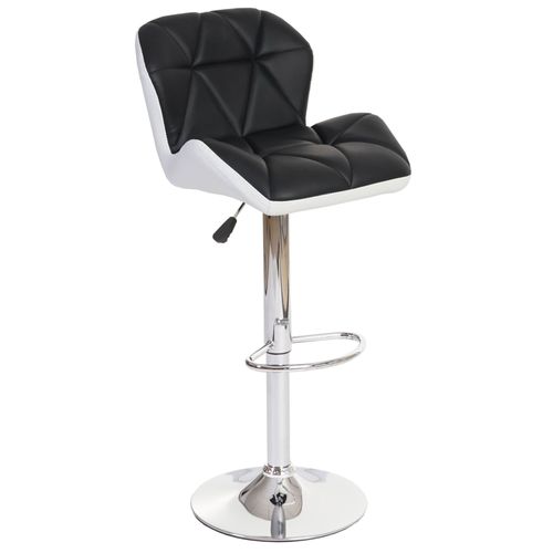 Tabouret De Bar Hwc-A92, Tabouret De Bar, Cuir Synthétique Réglable En Hauteur   Noir