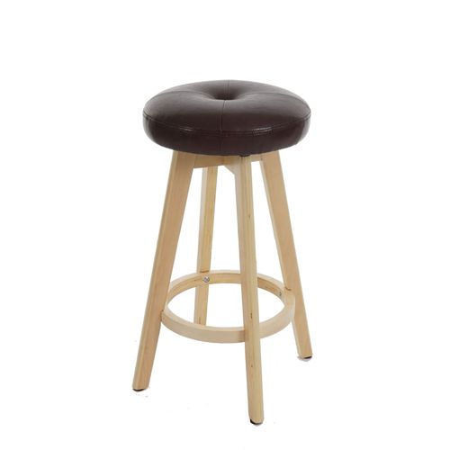 Tabouret De Bar Navan, Chaise De Bar Tabouret De Bar, Bois Similicuir Pivotant   Bordeaux, Pieds Clairs