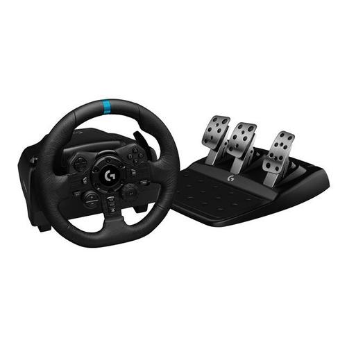 Logitech G923 - Ensemble Volant Et Pédales - Filaire - Noir - Pour Pc, Sony Playstation 4