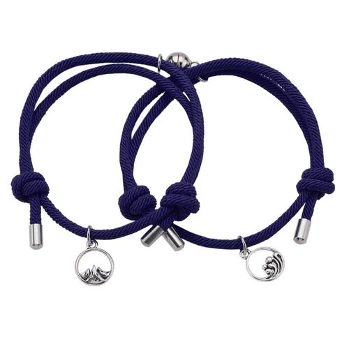 Paire Bracelet Avec Aimant - Bleu