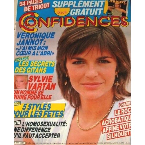Confidences 1930 1984 Veronique Jannot/Vartan/Clavier/Larry Hagman/Dave/Mairesse/Elton John/Vilard