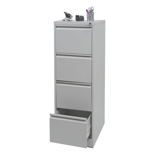 Armoire Hwc-H16, Armoire À Dossiers De Bureau Armoire En Acier, Format Légal 134x46x62cm   Gris