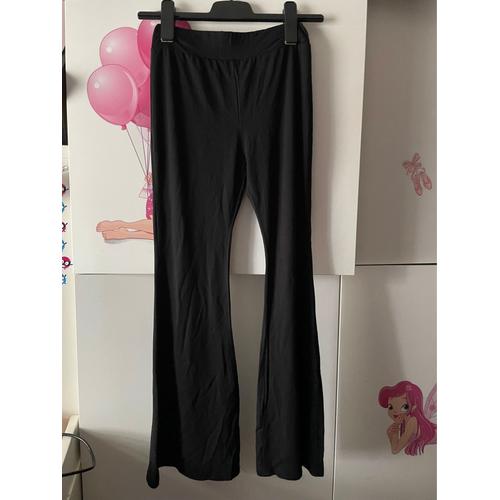 Pantalon Patte D’Éléphant - Noir Complet - Enfant Fille Taille 12 Ans - Shein 