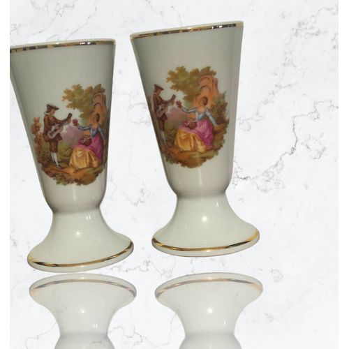 2 Mazagrans Porcelaine Fragonard