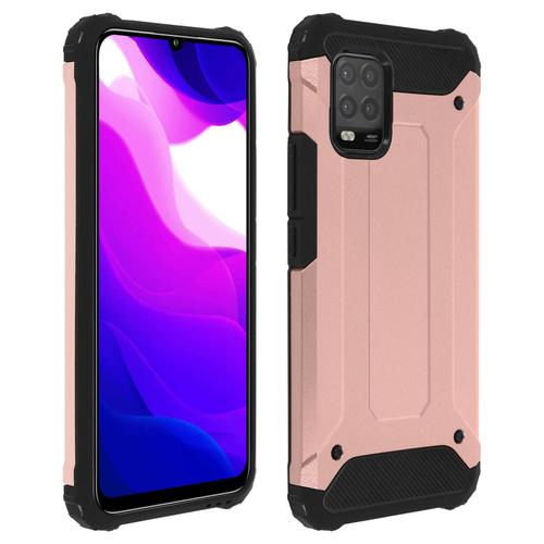 Coque Xiaomi Mi 10 Lite Hybride Design Relief Antichute Rose Gold