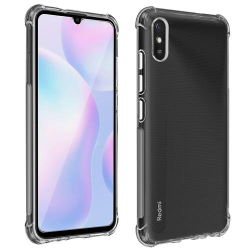 Pack Protection Xiaomi Redmi 9a / 9at Coque Souple + Verre Trempé Transparent