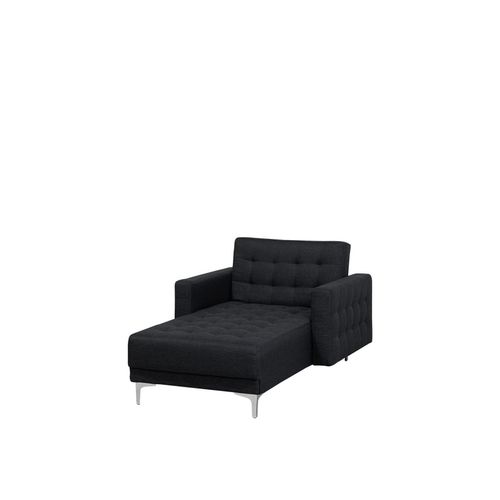Chaise Longue En Tissu Gris Graphite Aberdeen