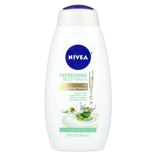Nivea Gel Douche Rafraîchissant, Aloès Et Lys Frais, 591 Ml 
