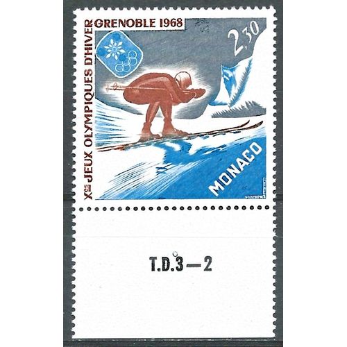 Jeux Olympiques D'hiver De Grenoble 1968 Neuf** Sans Charnière Avec Bord De Feuille N° 733