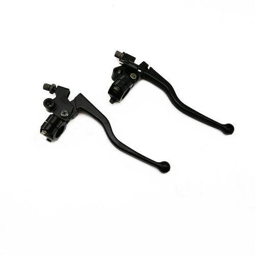 Paire De Leviers De Frein Et D'embrayage Moto, Noirs, Adaptés À Honda Cg 125, Alliage D'aluminium, Câble De Frein Avant