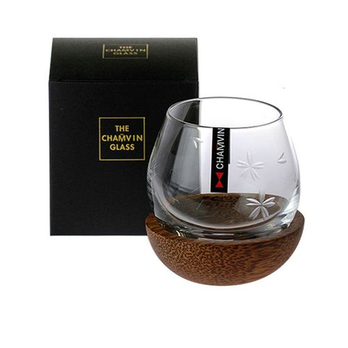 Tasse À Whisky À Rouleau Lent, Fond De Rock, Verre À Vin, Plateau En Bois De Style Japonais, Verrerie Pour Bar, Fête En Cristal