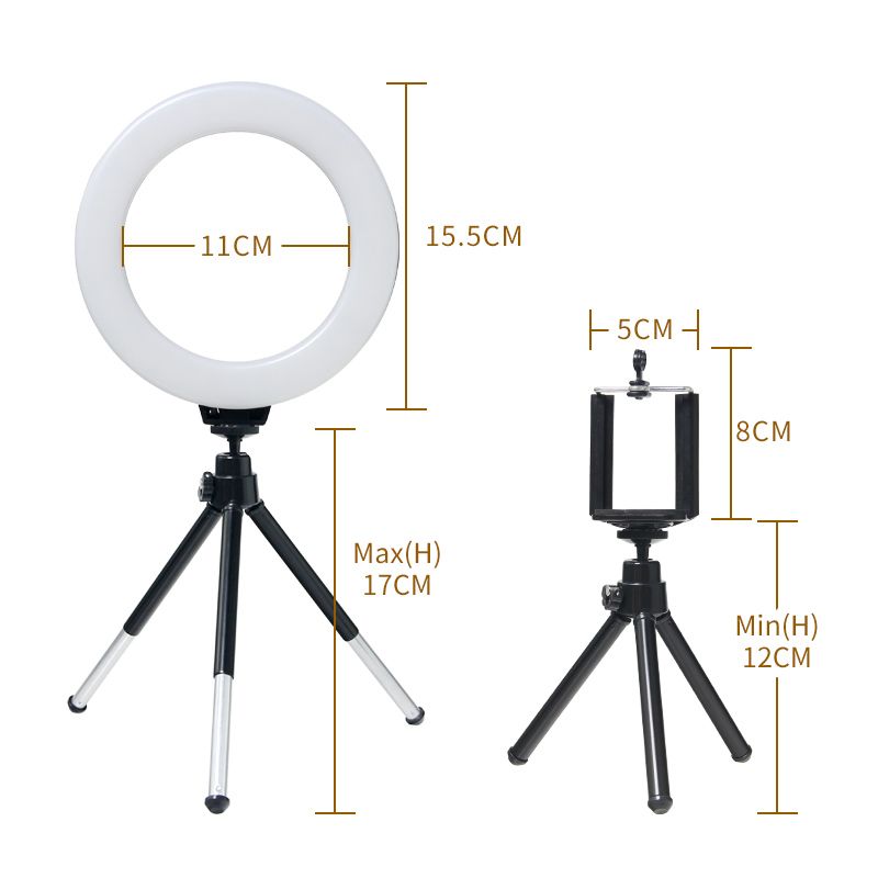 Lumire annulaire SH 16cm 6 pouces avec support de trpied C... - 2