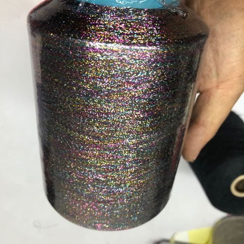 Fil à tisser métallique à effet brillant, couleur or argent, 450g, pour bijoux, écharpe, pull, DIY