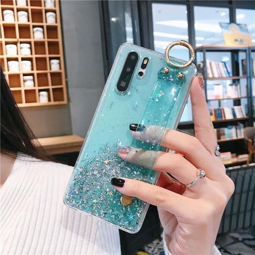 Coque Scintillante Avec Dragonne Pour Huawei, Compatible Modèles P40 Lite, P30 Pro, Nova 5t, 3i, 2i, 3 Mate, 30 Pro, 20, P20 Pro Lite