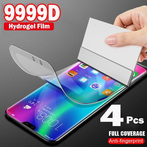 Protecteur D'écran, 4 Pièces, Film Hydrogel Pour Huawei P30 Pro P20 P10 P50 P Smart Z 2019 Mate 20 Honor 10 Lite 9 9x 8x