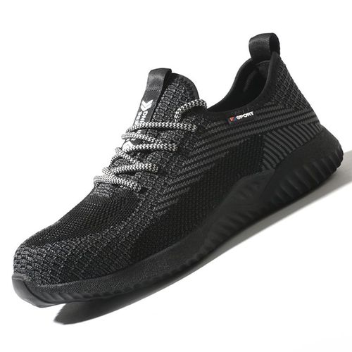 Chaussures De Sécurité À Bout En Acier Pour Hommes, Chaussures De Travail Anti Écrasement À La Mode, Chaussures De Sport Confortables Respirantes Noires, Collection Automne