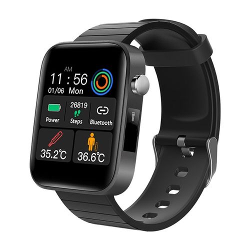 Montre Connectée T68 Pour Hommes Et Femmes, Avec Mesure De La Température Corporelle, Moniteur D'activité Physique, De Fréquence Cardiaque, De Pression Artérielle Et D'oxygène