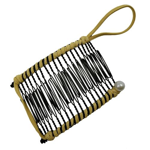Épingle À Cheveux Banane Rétro, Accessoire Pour Les Cheveux De Noël, Accessoire À Friser Avec Des Perles, 1 Pièce 