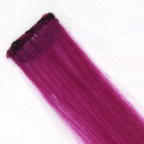 Bandeau Synthétique Multicolore Pour Femmes, 1 Pièce, Extensions De Cheveux Longues Et Lisses À Clipser, Accessoires De Coiffure Pour Filles 