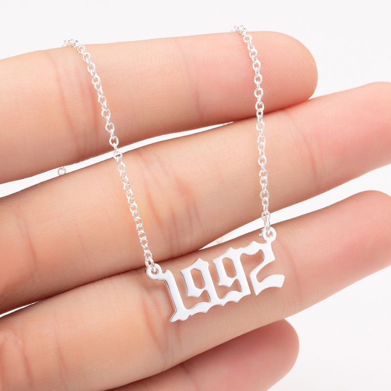 Colliers Avec Numros Uniques Pendentif Rvs, Chane Suspendu... - 2