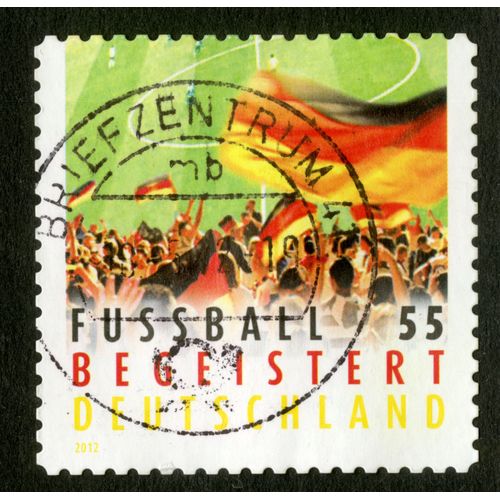 Timbre Oblitéré Deutschland, Fussball Begeistert, 2012, 55