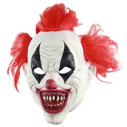 Masque Cosplay De Zombie Pour Halloween, En Latex, Masque D'horreur, Crâne, Capuche Fantôme, Clown, Joker