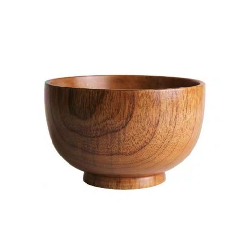 Bol À Riz Rond Rétro, Vaisselle De Table, Ancien, Anti-Brûlure, Pour Soupe, En Bois, Produits De Cuisine