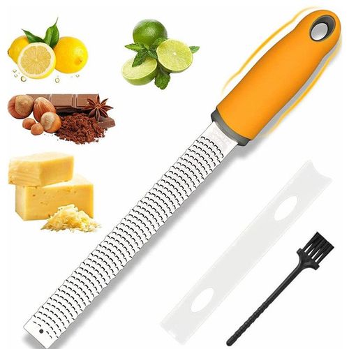 Râpe À Fromage En Acier Inoxydable, Zester De Citron, Agrumes, Gingembre, Ail, Râpe À Légumes À Long Manche, Outil De Cuisine Manuel