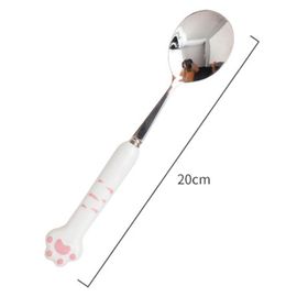 Cuillères À Café À Griffes De Chat, Cuillère À Thé, À Boisson, Fourchette À Fruits En Acier Inoxydable, Cuillère À Dessert, Poignée En Céramique, Ustensiles De Table, Outils De Cuisine