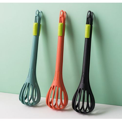 Batteur À ?Ufs Multifonctionnel En Nylon, Pinces Alimentaires, Fouet À ?Ufs Manuel, Pâtes, Cuillère À Spaghetti, Gadget De Cuisine, Mélangeur, Outil De Salade Créatif 1 Pièce